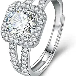 Stunning & Engagement Cubic Zircon Ring For Women & Girls-image-26