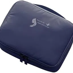 Jaide Professional Makeup Case Organizer Bag for Women| Vanity Box Bag for Cosmetics, Travel Cosmetic Kit Storage Organizer, Travel Pouch for Women-26x19x8.5 cm (Blue)-image-44