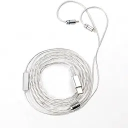 Tangzu Wan'er SG 2 Replacement Cable for In Ear Monitor with Microphone, 0.78mm 2Pin Connection, Type C Termination Plug, Single Button Media Control, Premium Braided Structure (Silver Type C)-image-33