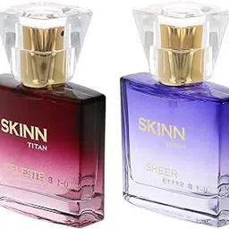 Skinn by Titan Celeste and Sheer EDP Gift set |Pack of 2 (25ml x 2) |Long lasting perfume | Perfumes for Women | Gifts set for her | IFRA Certified | Crafted by Master Perfumers | Perfume gift set for women-picture-61
