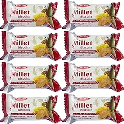 Harika Multi Millet Biscuit (Ragi, Jowar, Bajra) with Jaggery, Gluten Free [Combo Pack 8 * 35gms]-picture-17