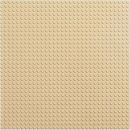 Edu Toys Base Plastic Plate Board 32 x 32 Pegs/Dots for Classic Building Blocks Bricks Compatible with All Brands - Beige (Sand Brown)-picture-32