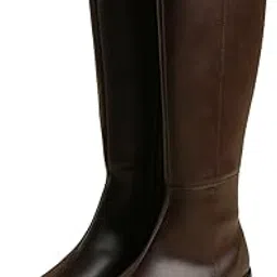 theater Women Winter Boots | Vegan Leather & Fur Lined | Stylish Block Heel | Warm for Party & Casual Wear-picture-12