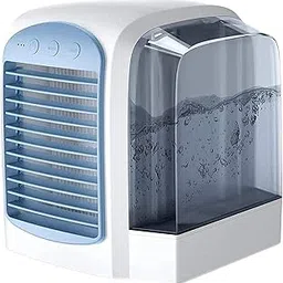 ELBME® Breeze Air Cooler - Blast Ultra Portable AC, Personal Space Mini Evaporative Air Cooler, Portable 3-in-1 Air Cooling Purification Humidifier for Room Office Table Outdoor with Water Tank (Blue)-picture-48