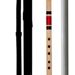 KHALSA MUSICAL C Sharp 7 Hole Right Hand Bansuri Size 19 inches With Bag Bamboo Flute-image-23