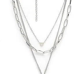 Western Style Rhodium Plated Silver Heart Lock Pendant Necklace for Women & Girls | Birthday Gift for Girls And Women Anniversary Gift for Wife| Gifts Collection|N106613-image-28