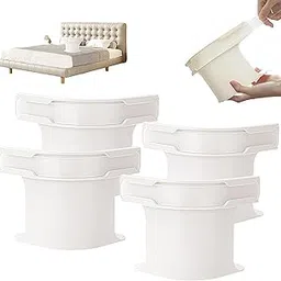 GUDSK Lock Sheet Holders 4-Piece Set Heavy Duty Non-Slip Bed Sheet Holder Sheet Holders for Corners Keep Sheets Firm & Tight Fits All Mattress Sizes (White/4pcs)-image-23