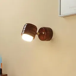 Green House Fully Handmade Sheesham Wood Focus/Spotlight | 6W Warm White LED | 270° Adjustable | Bedroom, Living Room, Dining, Study, Home Office | Diwali Decor | Luxury Interior Lighting-image-67