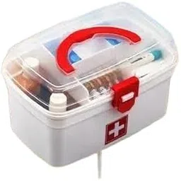 Medical Boxes Medicine Boxes Compact First Aid Boxes Handy Medical Boxes Plastic Pill Boxes Plastic Rectangular Medicine Boxes, Medical Boxes (White) (17 -P3031)-picture-15