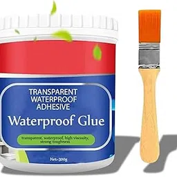 Vivatra Crack Seal Glue 300gm with Brush Transparent Waterproof Glue for Roof Leakage Crack Seal Agent Roof Water Leakage (1, Crack Seal)-picture-37