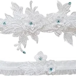 ujeavette 2x Bridal Garter Wedding Garter Leg Garters for Party Birthday Anniversary-picture-11