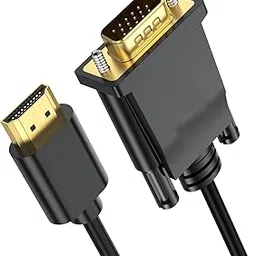 ETZIN HDMI to VGA 6 Feet Cable, HDMI (Source) to VGA (Display) Cable Compatible for Computer, Desktop, Laptop, PC, Monitor, Projector, HDTV, Roku, Xbox EPL-1108H-image-35