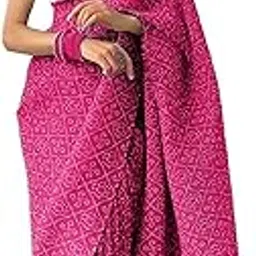 Shiv Textiles Women's Pure Georgette Saree With Blouse Piece-picture-48