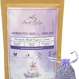 Aromatic Himalayas- Lavender Fragrance Sachet | Natural Moth Repellent | Wardrobe Freshener | Perfect for Drawer, cupboards, Closet, Suitcase, etc | 10 GMS-picture-15