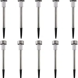 Exxelo (Pack of 10 Solar Garden Light Outdoor Waterproof LED Warm White Decoration Lamp Path Lighting Villa Lawn-image-57