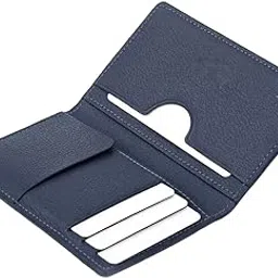 bbelle co. Genuine Leather Slim Wallet | RFID Blocking Skinny Minimal Thin Front Pocket Wallet Sleeve Card Holder for Men | 9 Card Slots, 1 ID Window, Card Puller, 2 Hidden Pocket (Blue)-picture-51