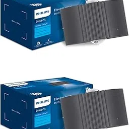 PHILIPS 10W Round decorative Wall Light | Lucent Outdoor Wall Light for Decoration | Colour : Warm White, Pack of 2-picture-10