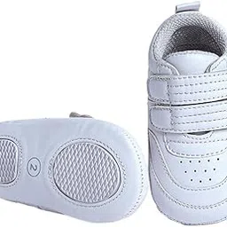 Boys and Girls White Tiny Walker Booties-image-89