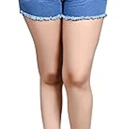 Kick Frick Women Regular Fit Causual Mid Rise Shorts Stylish Extra Comfort Denim NVY Shorts for Women-picture-26