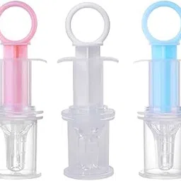The Cheeky Kidzz Pack of 3 Baby Smart Medicine Needle Feeder Squeeze Medicine Dropper Multi-Functional Teether with Protective Case (Design 7000)-picture-47