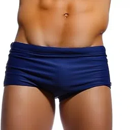 taddlee Men Swimwear Sexy Swim Briefs Bikini Swimsuits Solid Blue Shorts Boxers image 1