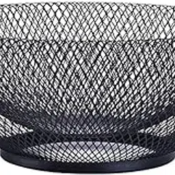 MERISHOPP 2 Tier Iron Fruit Basket Fruit Plate Dried Fruit Candy Storage Basket Black-image-8