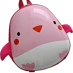 BEMBIKA Kindergarten Cute Cartoon Kids School Bag for Boys and Girls, Toddler Preschool Plush Travel Schoolbag, Perfect Book Bag, Casual Backpack for Kids � (Eggshell Cute Bird Baby Pink - 3D)-picture-19