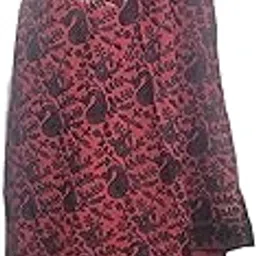 Saree with aari embroidery with blouse for women, traditional kashmiri aari embroidered saree for ladies maroon colour with black aari embroidery.-picture-20