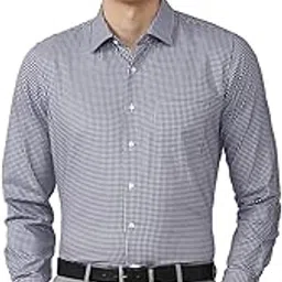 van heusen Formal Checkered Shirt for Men| Premium Cotton| Full Sleeves| Slim Fit |Breathable Fabric-picture-20