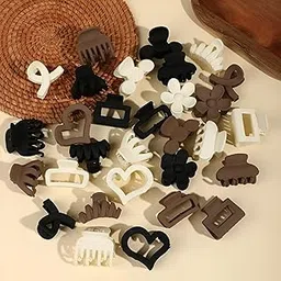 12 Pcs Flower Claw Clip Clutchers for Hair Small Claw Clips for Thin & Thick, Durable Claw Clips Women, Strong Hold Accessories for Women and Girls-image-73