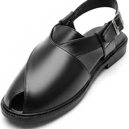 Tumke's Factory Men's Black Matte Peshawari Sandal with Comfortable Sole.-picture-43