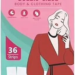 JEDFER double sided tape for clothes and Fashion | Strong Multi Use Transparent Clear Tape for clothes | Fabric and Skin Friendly for All Skin Shades | WaterProof | Premium Quality (Pack of 36 Strips)-picture-20