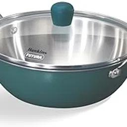 Hawkins Olive Pro 2.5 Litre Deep-Fry Pan, Triply Stainless Steel Kadhai with Stainless Steel Handles and Glass Lid, Green (POSK25G)-picture-38