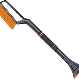 ATORSE Car Snow Removal Tool Portable Winter Tool for Window Windshield Trucks 2 in 1 Snow Scraper/Windshield ice Scraper/Car ice Scraper/Telescoping ice Scraper/Ice Scraper with Brush-image-4