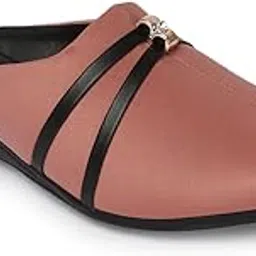 zaysoo Women Wedge Heel Mules Closed Toe Point Toe Slip On Backless Pumps Mid Wedge Heel Office Casual Dress Shoes-picture-28