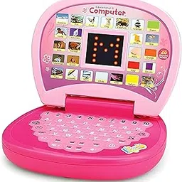 Fun Express Kids Learning Educational Toy Laptop With LED Display & Music | Best English Learner Computer Toy For Kids With Activities & Fun Games (Pink), Multicolor-picture-31