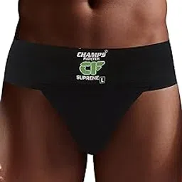 Champs Fighter Back Cover Supreme Gym Cotton Supporter with Cup Pocket Athletic Fit Brief Multi Sports Underwear Outdoor Inner and Wear Soft Underpant (L)-picture-55