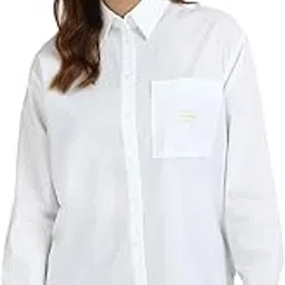calvin klein Women's Solid Relaxed Fit Shirt-picture-23
