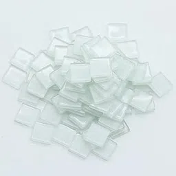 Sweven Art Mosaic Tiles, 15x15mm Square, 4mm Thick, Pearl White Color (Pack of 200Gms)-picture-31