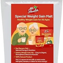 Mr.Health Special Weight Gain Malt | Natural Health Drink for Healthy Weight Gain | Ayurvedic Nutrition Supplement for All Ages | Increases Appetite, Strength & Energy | Herbal Weight Gainer for Men, Women & Kids-picture-18