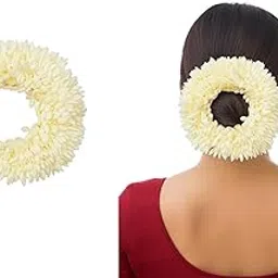 Elegance by PS 1 Piece Artificial Flower Hair Gajra for Women | Reusable Floral Gajra for Bridal, Bun & Traditional Hairstyles | Wedding & Festive Hair Accessory (Pack of 1)-picture-45