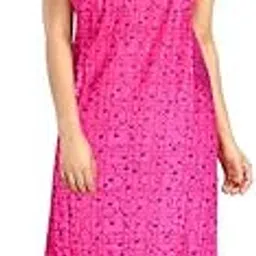Shree Attire Latest Women's Pure Cotton Nightwear Casual Nighty (MAXIDRESS2245 L) Multicolour-picture-22