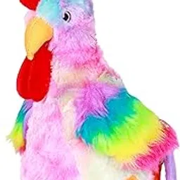 Toys for Kids, Cute Hen Soft Toy, Soft Toys for Baby Girl, Cock Soft Stuffed Plush Toy Ideal for Birthdays & Special Occasions Animal Toy for Kids Boys & Girls (with Sound & Music) (Pink)-picture-11
