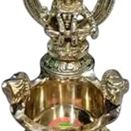 Heavy Brass Ayyappan Vilakku, Ayyappa Swamy Diya, Sabarimalai Sastha Deepam, 18 Padi Poojai Vilakku, Karthigai Madham Ayyappan Poojai Vilakku 5.5 inch 500 Grams-picture-40