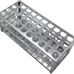 OKUMEYR 40hole Aluminum Test Tube Rack Lab Tube Storage Holder for Primary Experiment Tools-image-5