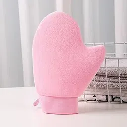 Sunless Tanner Mitt, Portable Lotion Applicator, Tanning Mitt Applicator, Velvet Tanning Mitt With Thumb Fake Tan Mitten, Portable Tanning Glove For Sensitive Skin Face Body Legs (PINK)-picture-18