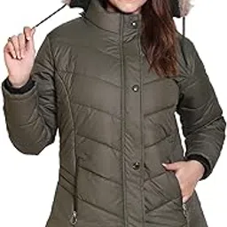 right decisions Women's Quilted Jacket | Puffer Regular Fit Bomber Jacket For Winter Wear | Hooded Collar Neck | Full Sleeve | Casual Jacket For Woman & Girl's | Western Style Jacket-picture-50