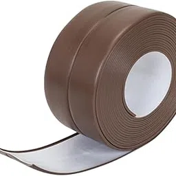 Trifecta Waterproof Seal Caulk Strip Tape Self Adhesive PVC Sealing for Kitchen Bathroom Caulking Tape for Countertop, Kitchen Sink Basin Edge Shower Toilet and Wall (Brown, Small, Pack of 1)-picture-31