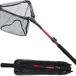 Fishing Net Fish Landing Net, Foldable Collapsible Telescopic Pole Durable Nylon Material Mesh, Safe Fish Catching or Releasing-picture-28