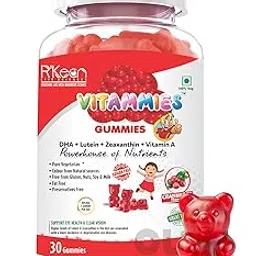 RKeon Multivitamin Gummies for Kids | Men And Women | hair Growth, Improves immunity, Bone Health | No Added Sugar, Gluten Free, Vegetarian | Cranberry Flavour | 30 Gummies Pack of 1-picture-56